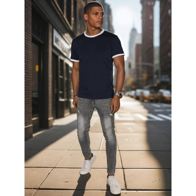 Pánské tričko basic navy blue