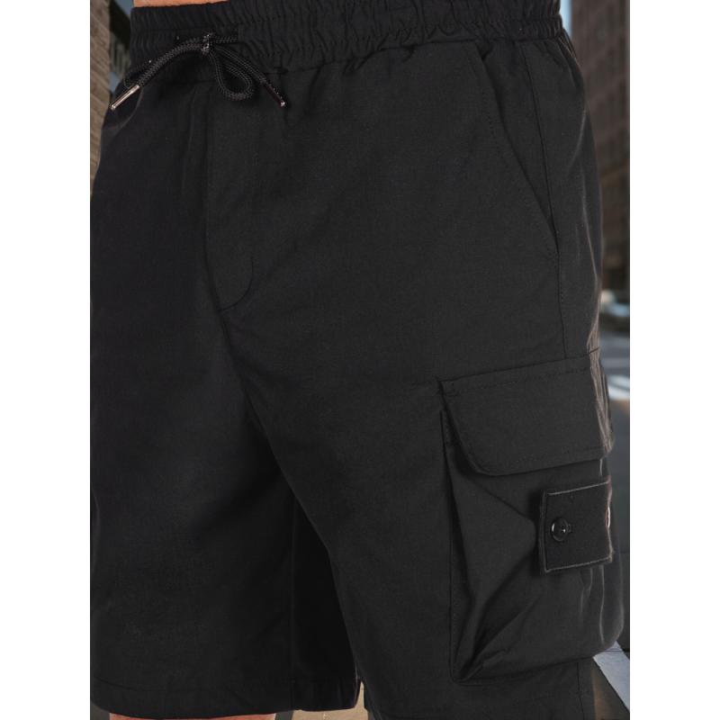 Pánské kraťasy látkové, černé