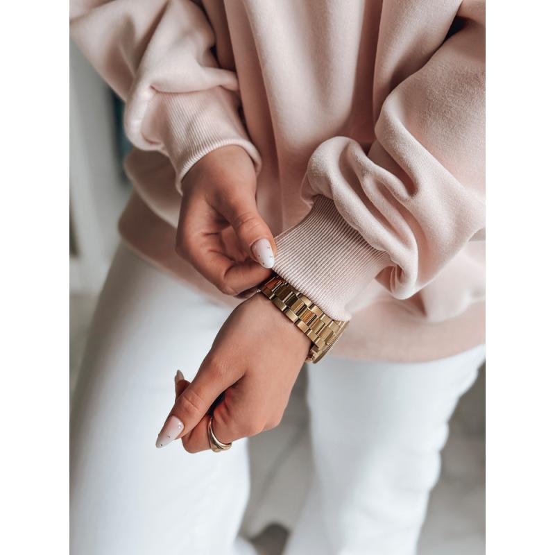 Női oversize pulóver mormotákkal JAMNIKOVE rózsaszín