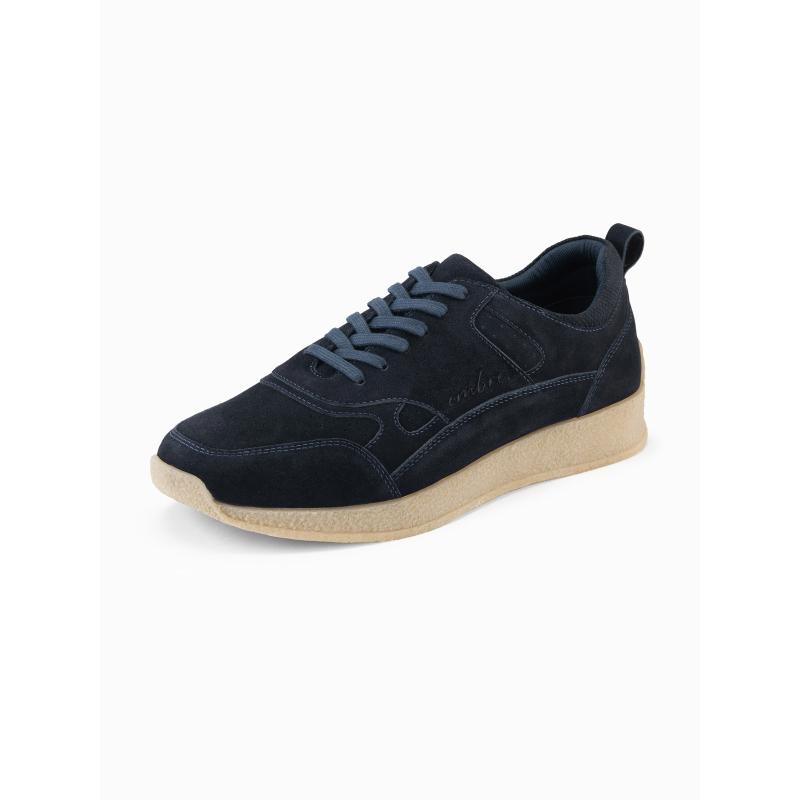 Könnyű férfi sportcipő szarvasbőrből – sötétkék V2 OM-FOSL-0205