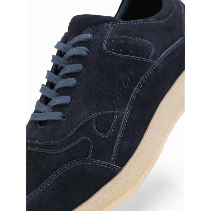 Könnyű férfi sportcipő szarvasbőrből – sötétkék V2 OM-FOSL-0205