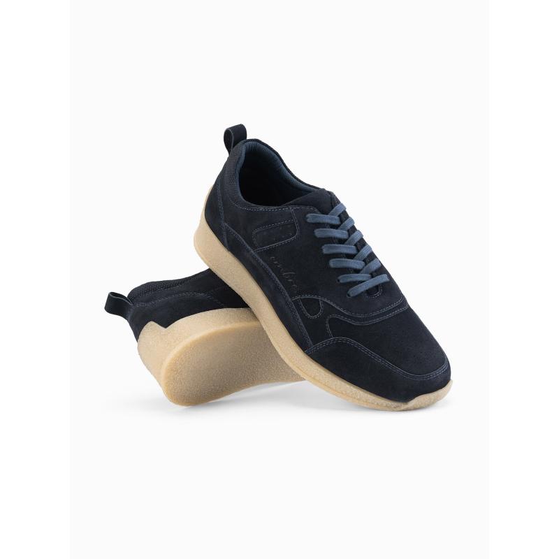 Könnyű férfi sportcipő szarvasbőrből – sötétkék V2 OM-FOSL-0205