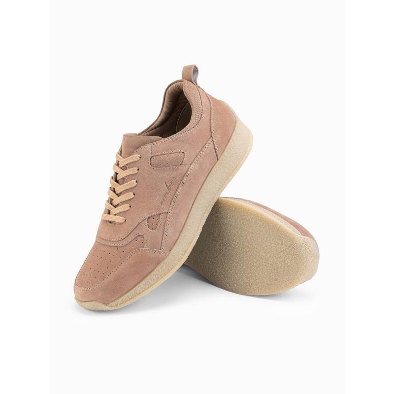 Könnyű férfi szarvasbőr cipő – bézs V3 OM-FOSL-0205