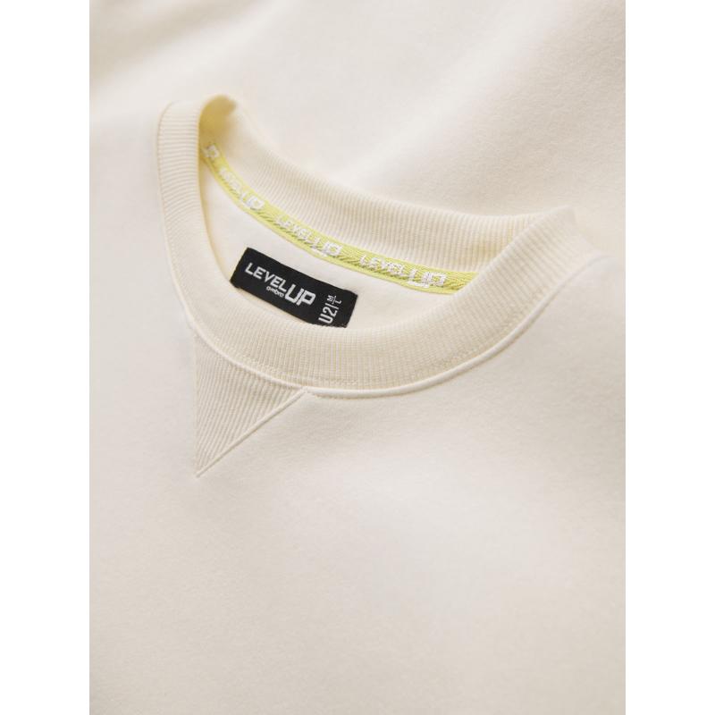 Klasszikus unisex pulóver kerek nyakkivágással - krém V2 OU-SNBC-0104