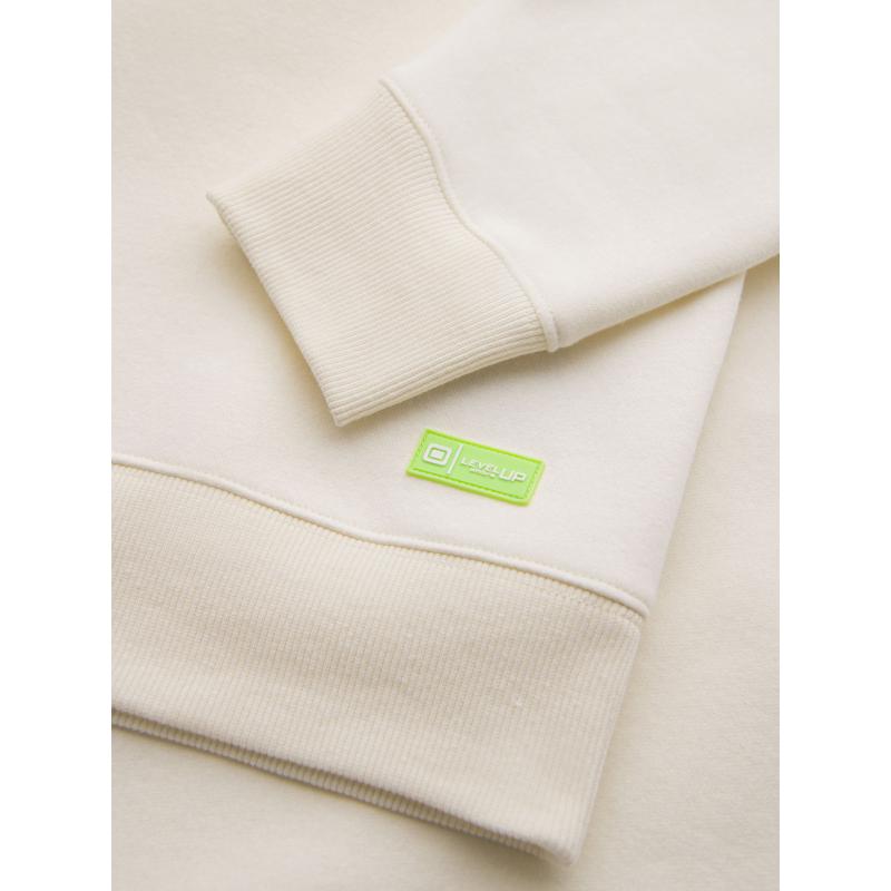 Klasszikus unisex pulóver kerek nyakkivágással - krém V2 OU-SNBC-0104