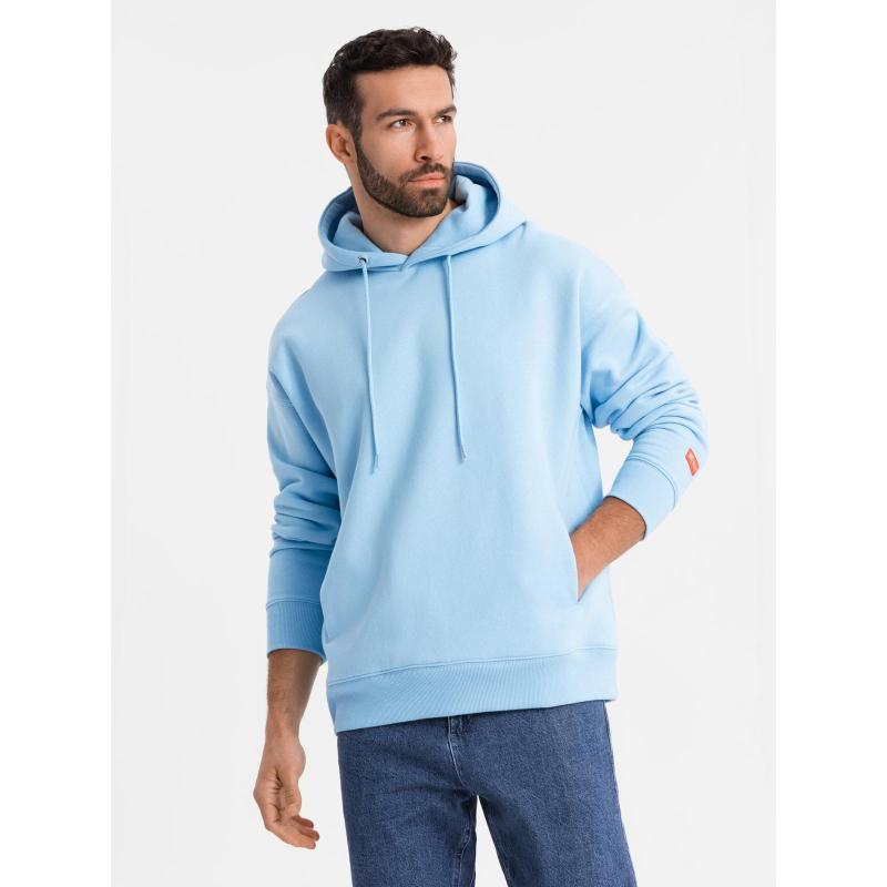 Unisex pulóver kapucnival és zsebekkel - kék V8 OU-SNBC-0105