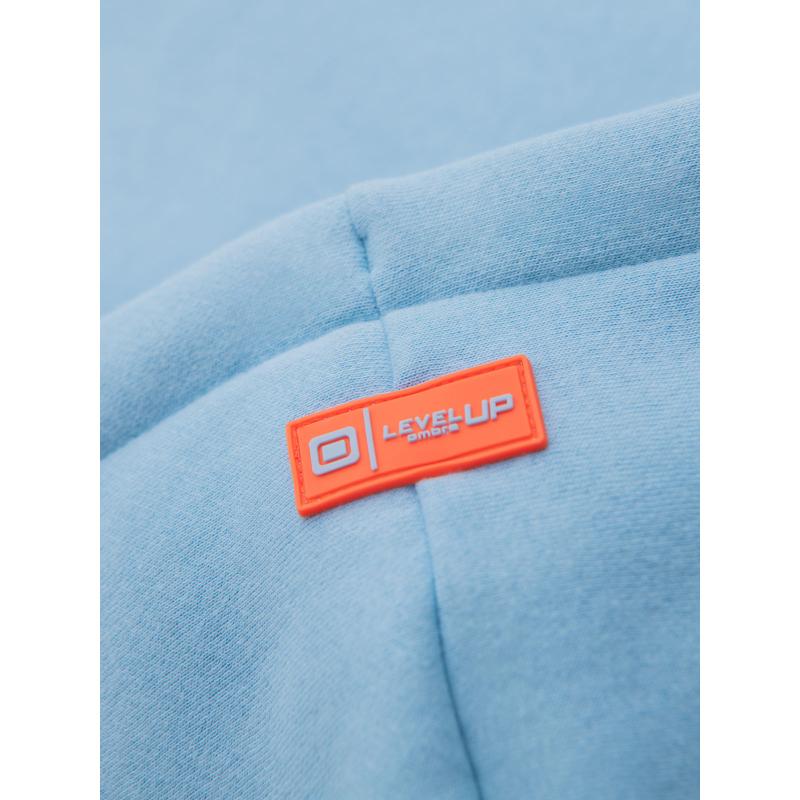 Unisexová mikina s kapucí a kapsami – modrá V8 OU-SNBC-0105