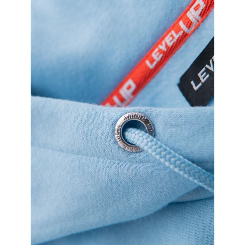 Unisexová mikina s kapucí a kapsami – modrá V8 OU-SNBC-0105