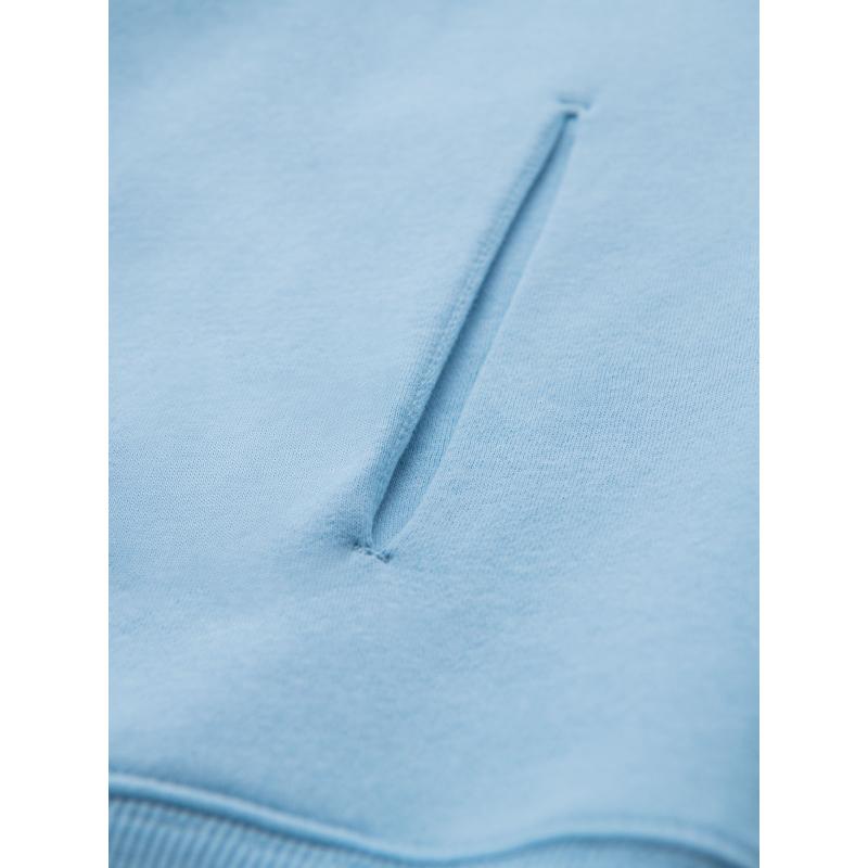 Unisexová mikina s kapucí a kapsami – modrá V8 OU-SNBC-0105