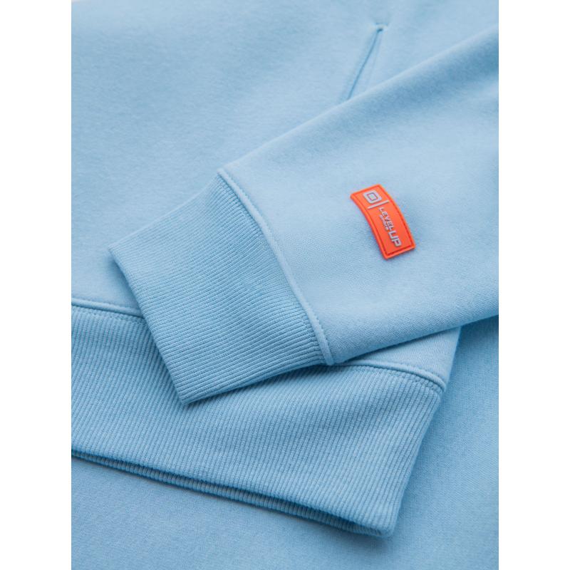 Unisexová mikina s kapucí a kapsami – modrá V8 OU-SNBC-0105