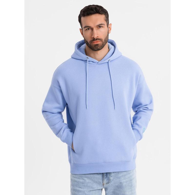 Unisex mikina s kapucňou a vreckami - levanduľová V9 OU-SNBC-0105