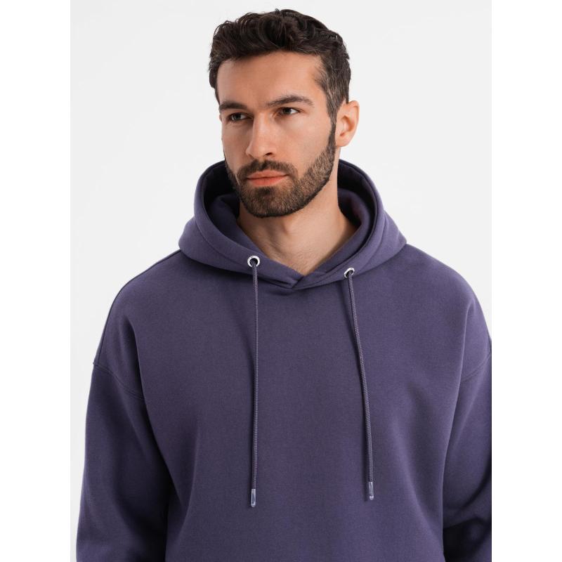 Unisex mikina s kapsami a kapucí - fialová V13 OU-SNBC-0105