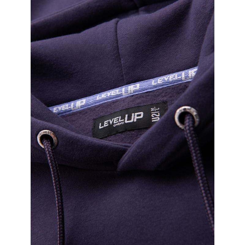 Unisex mikina s kapsami a kapucí - fialová V13 OU-SNBC-0105