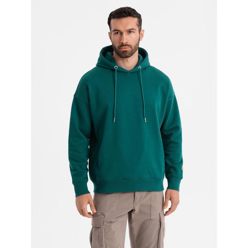 Unisex mikina s kapsami a kapucí - tmavě zelená V17 OU-SNBC-0105