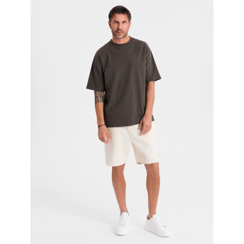 Unisex pulóver nadrág húzózsinórral - krém V2 OU-SRBC-0101