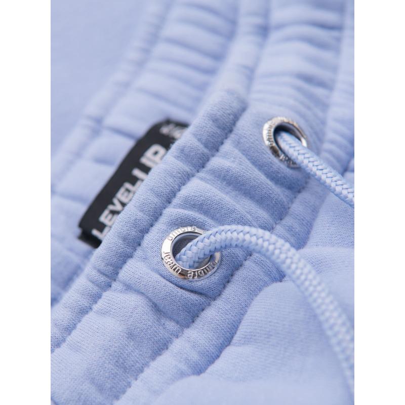 Unisex teplákové šortky so šnúrkou v páse - levanduľová V9 OU-SRBC-0101