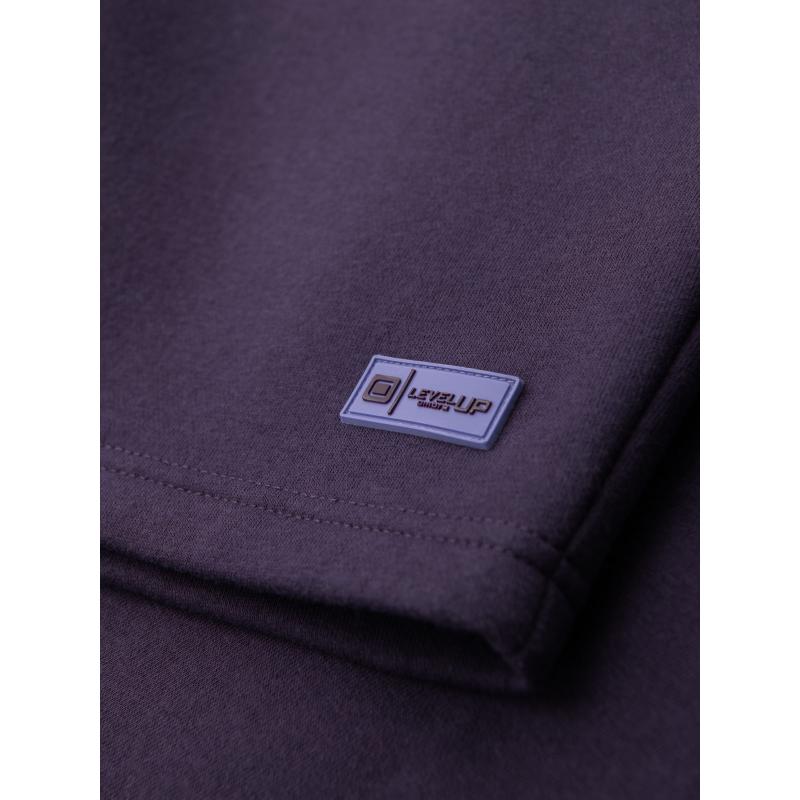 Unisexové kraťasy se stahovací šňůrkou v pase – fialové V13 OU-SRBC-0101