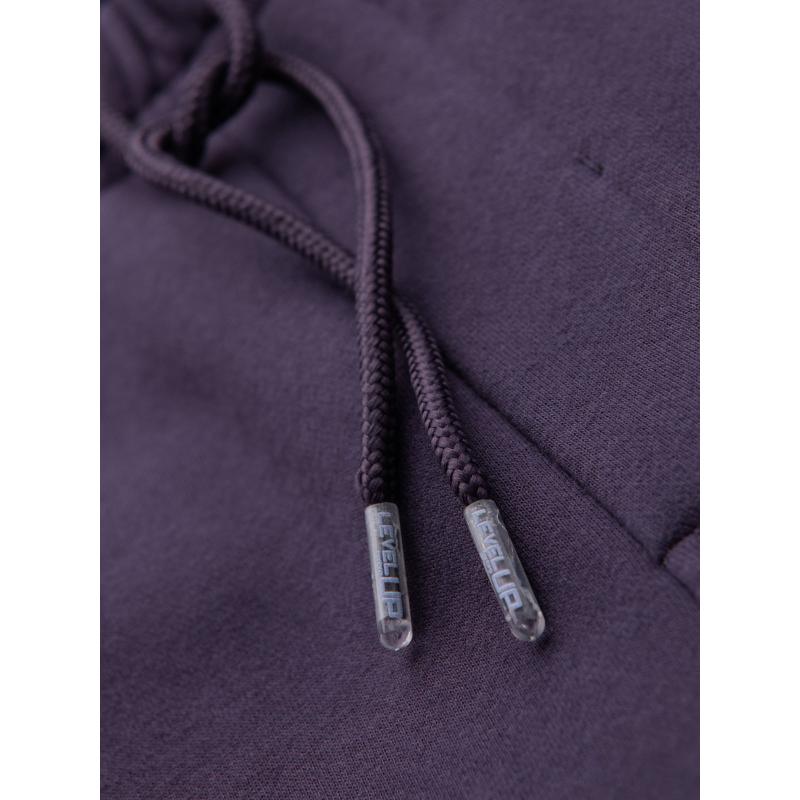 Unisexové kraťasy se stahovací šňůrkou v pase – fialové V13 OU-SRBC-0101