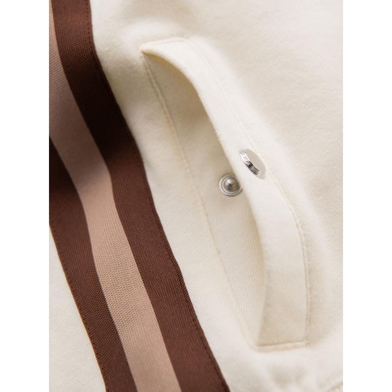 Unisex rövidnadrág húzózsinórral a derékrésznél - barna V16 OU-SRBC-0101