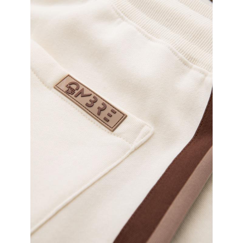 Unisex rövidnadrág húzózsinórral a derékrésznél - barna V16 OU-SRBC-0101