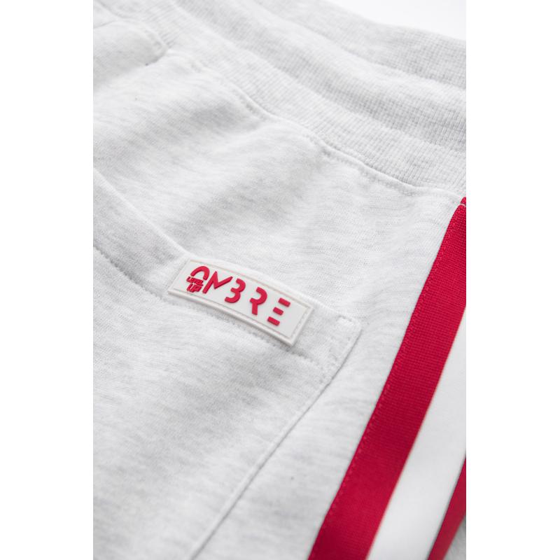 Férfi strukturált kötött melegítőnadrág - grafit V5 OM-PASK-0211