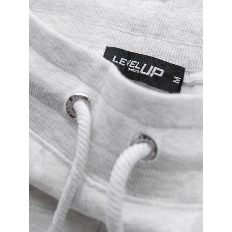 Férfi strukturált kötött melegítőnadrág - grafit V5 OM-PASK-0211