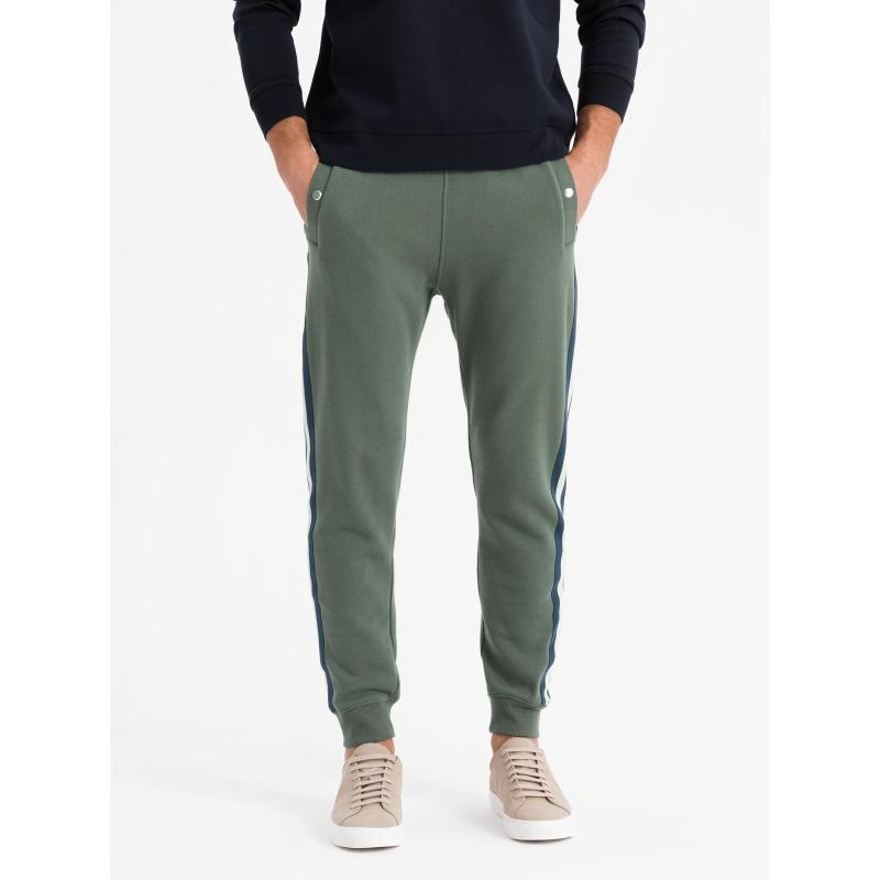 Pánske štruktúrované úpletové tepláky - grafitové V5 OM-PASK-0211