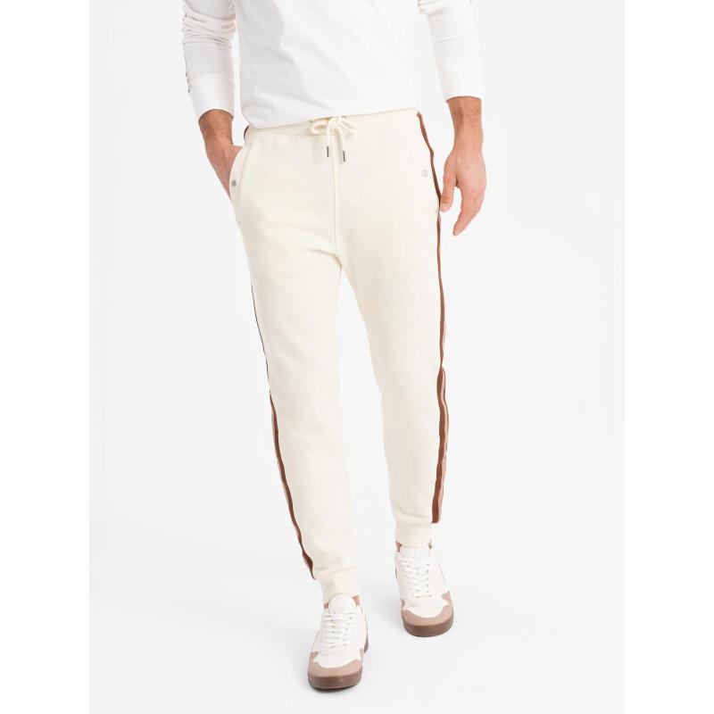 Pánske štruktúrované úpletové tepláky - grafitové V5 OM-PASK-0211