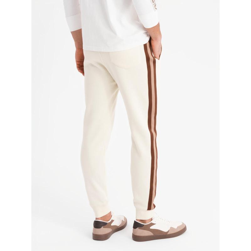 Pánske štruktúrované úpletové tepláky - grafitové V5 OM-PASK-0211