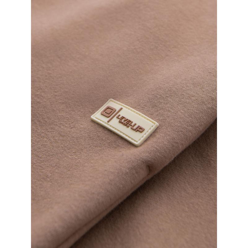 Pánské strukturované úpletové tepláky - hnědé V5 OM-PASK-0211