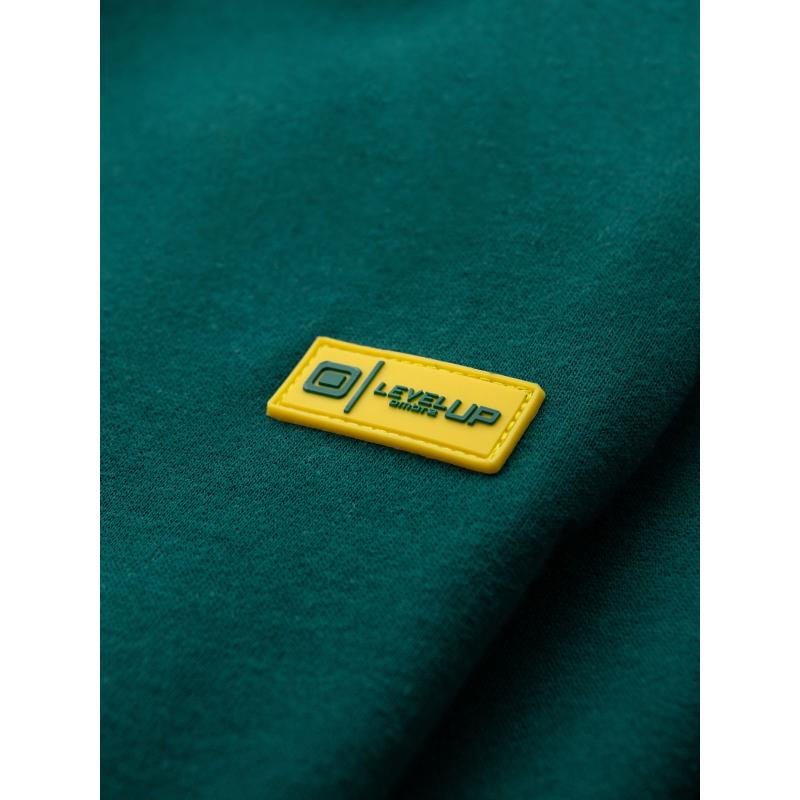 Pánske štruktúrované úpletové tepláky - zelené V5 OM-PASK-0211
