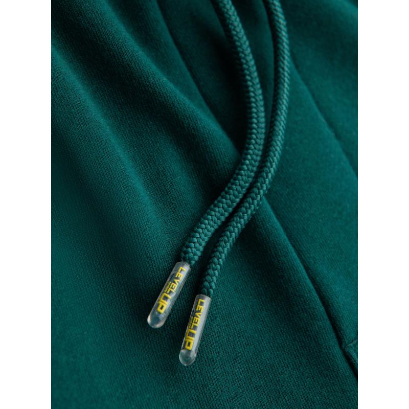 Pánske štruktúrované úpletové tepláky - zelené V5 OM-PASK-0211