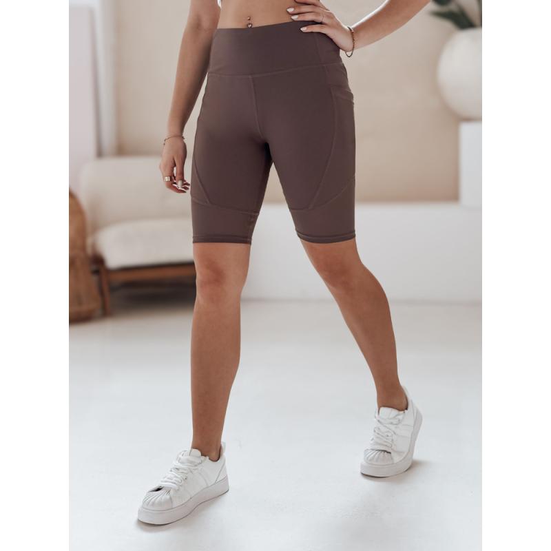 Dámské cyklistické šortky BIKELINE hnědé