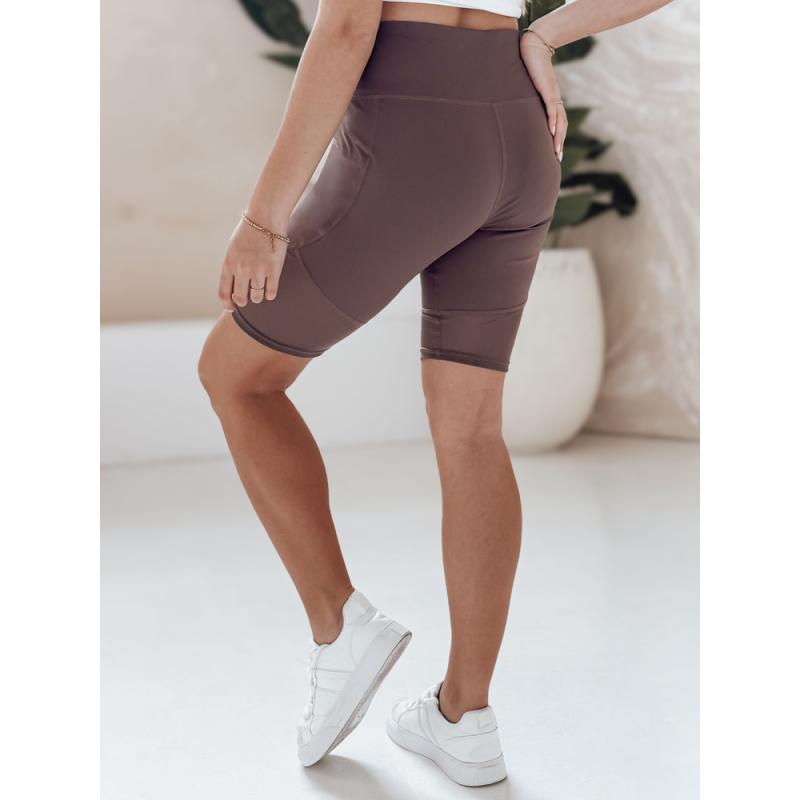 Dámské cyklistické šortky BIKELINE hnědé