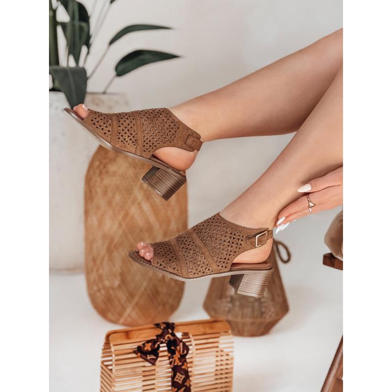 Dámske sandále uzavreté ZALVISA khaki