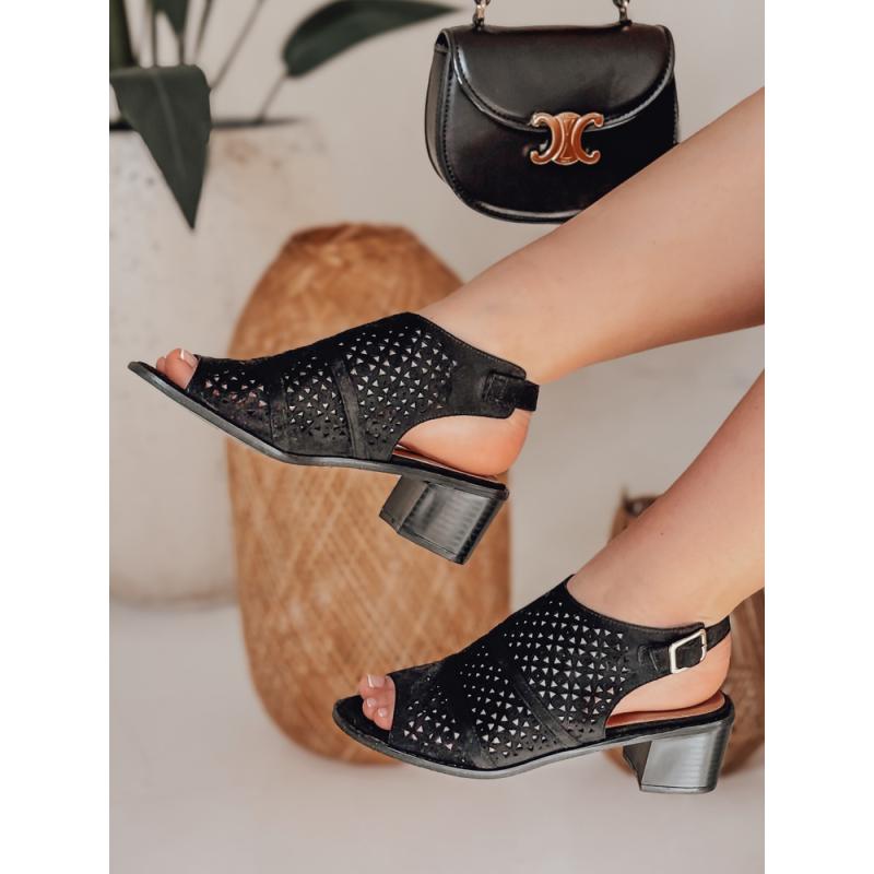 Dámské sandály uzavřené ZALVISA černé