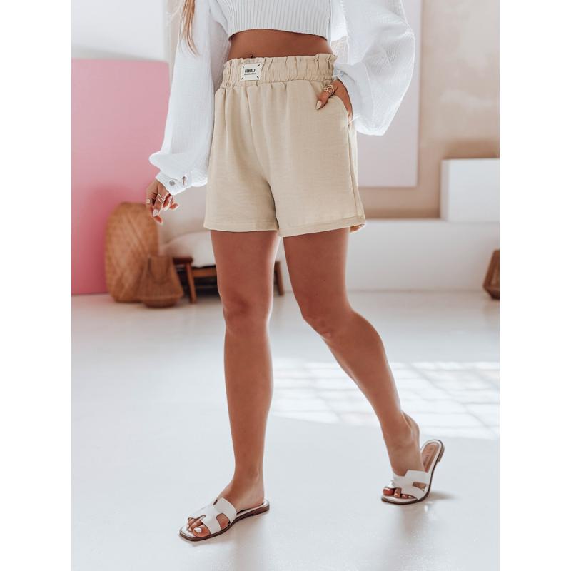 Női rövidnadrág OWN STYLE bézs színben