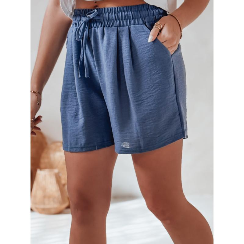 Dámské lněné šortky RELAX TIME modré