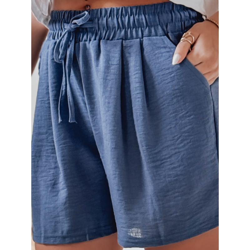 Dámské lněné šortky RELAX TIME modré