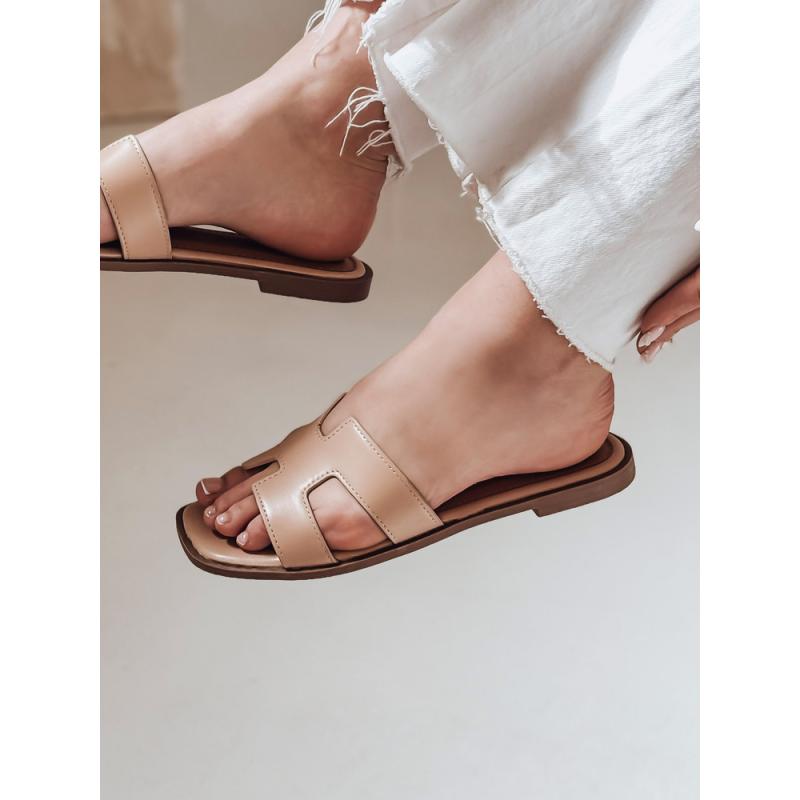 Dámské žabky se zářezem CLASSROT béžové