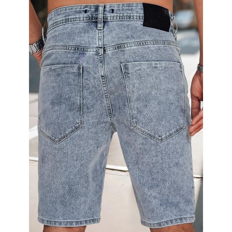 Pánské džínové kraťasy, světle modré