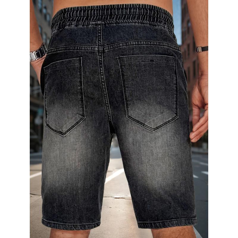 Pánské džínové kraťasy černé