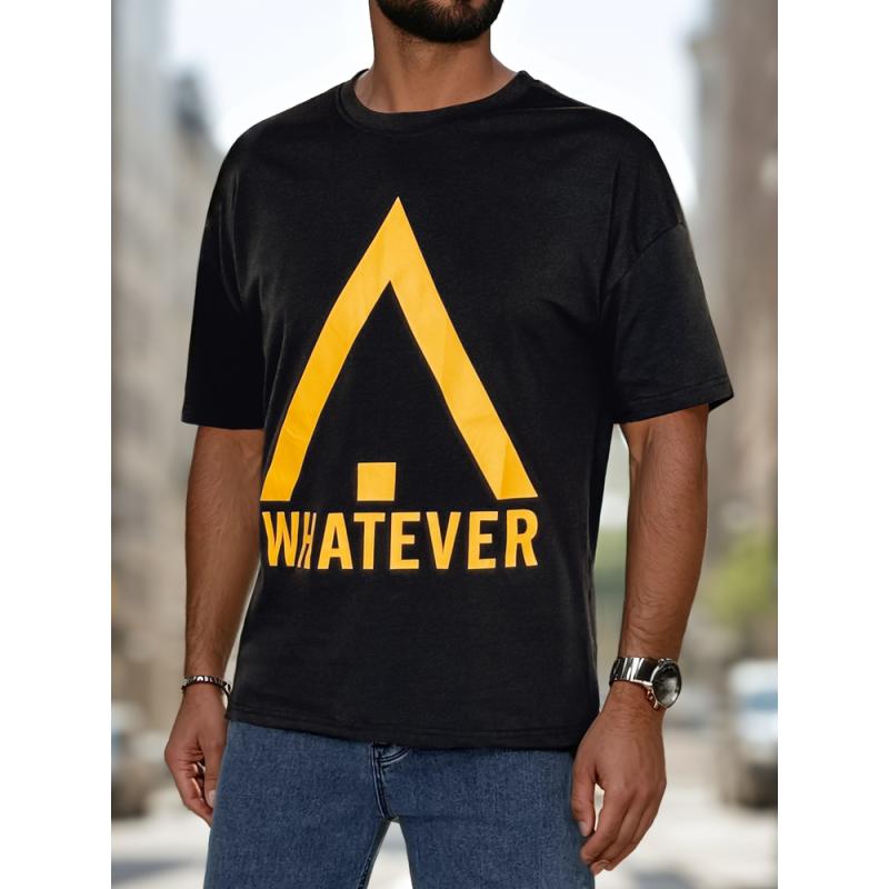 Pánské tričko s potiskem černé