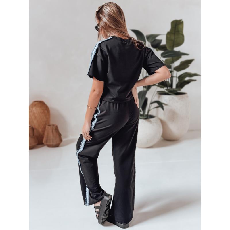 Dámská tepláková souprava nadměrné velikosti SPORT LIKE černá