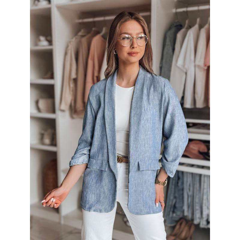 Dámské oversize sako SOFT LOVE tmavě modrá