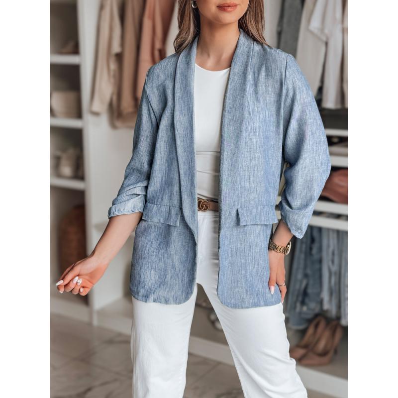 Dámské oversize sako SOFT LOVE tmavě modrá