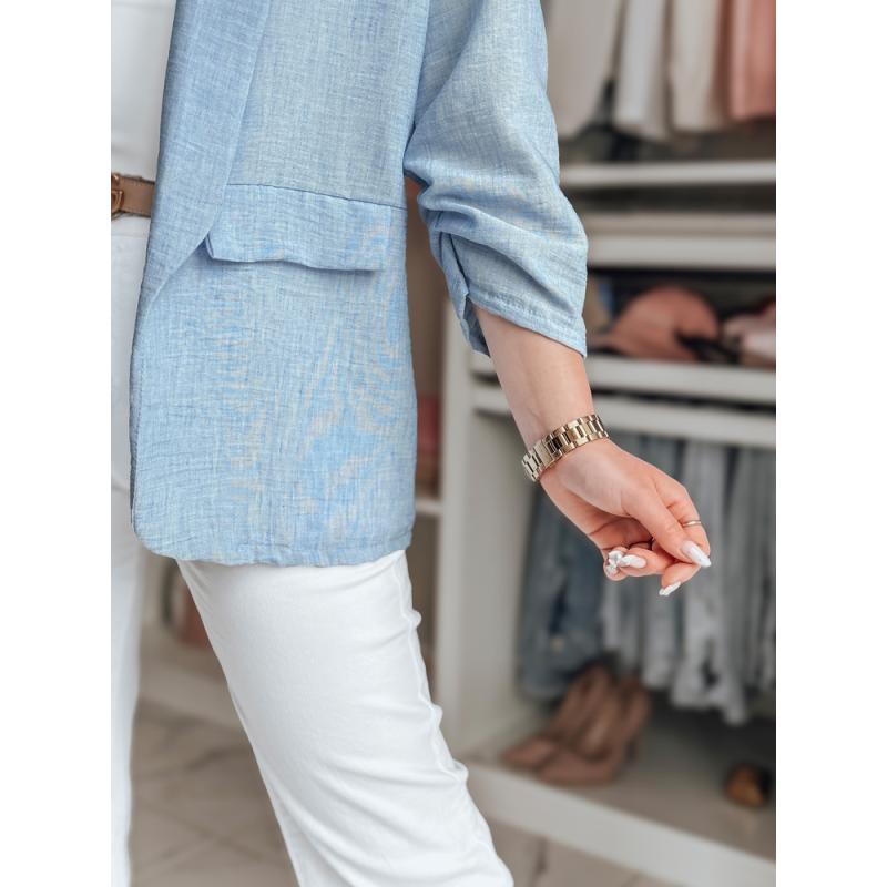 Dámské oversize sako SOFT LOVE světle hnědá