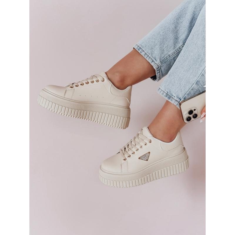 Női platform cipő SNIKPIK bézs