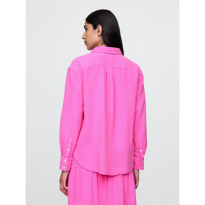 Mušelínová oversize košile Gap