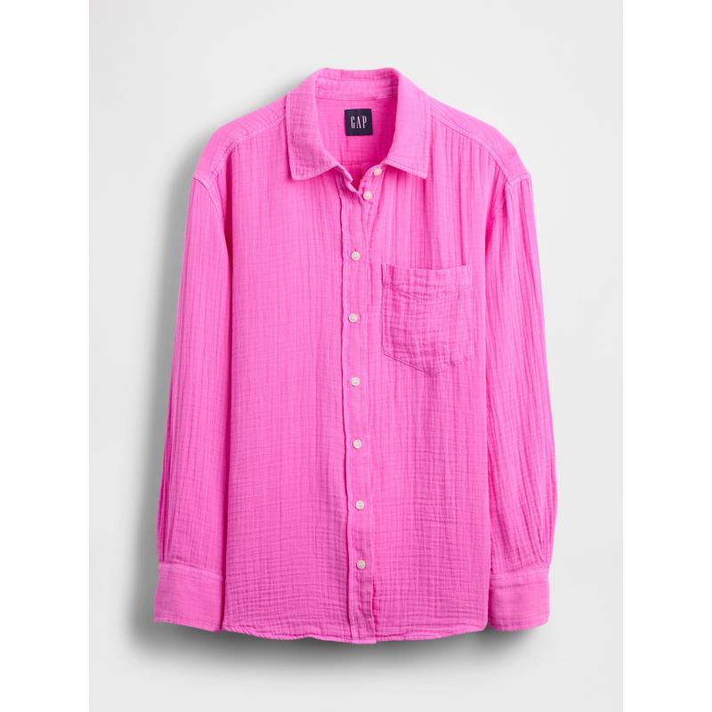 Mušelínová oversize košile Gap
